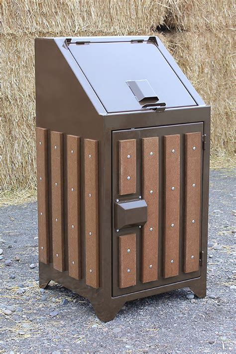 metal bear proof trash can enclosure|metal bear proof trash containers.